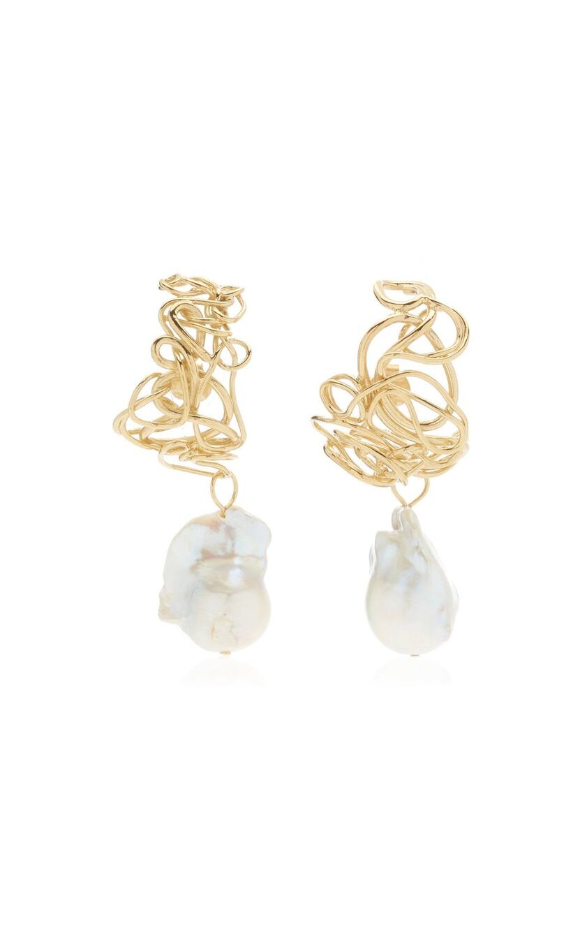 Completedworks Pearl 14k Gold Vermeil Earrings - OS